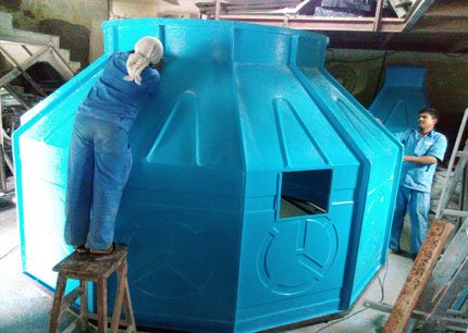 frp square shape cooling tower